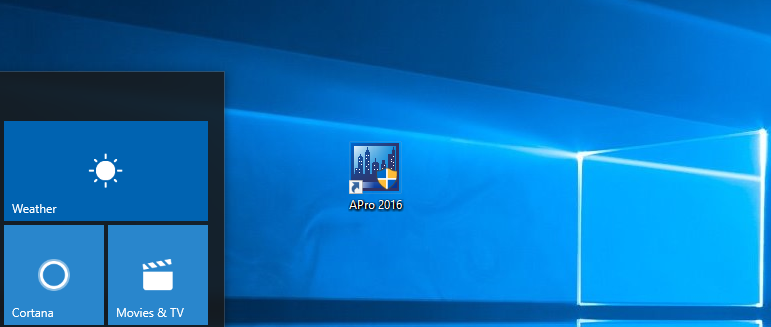 APro2016 en Windows 10