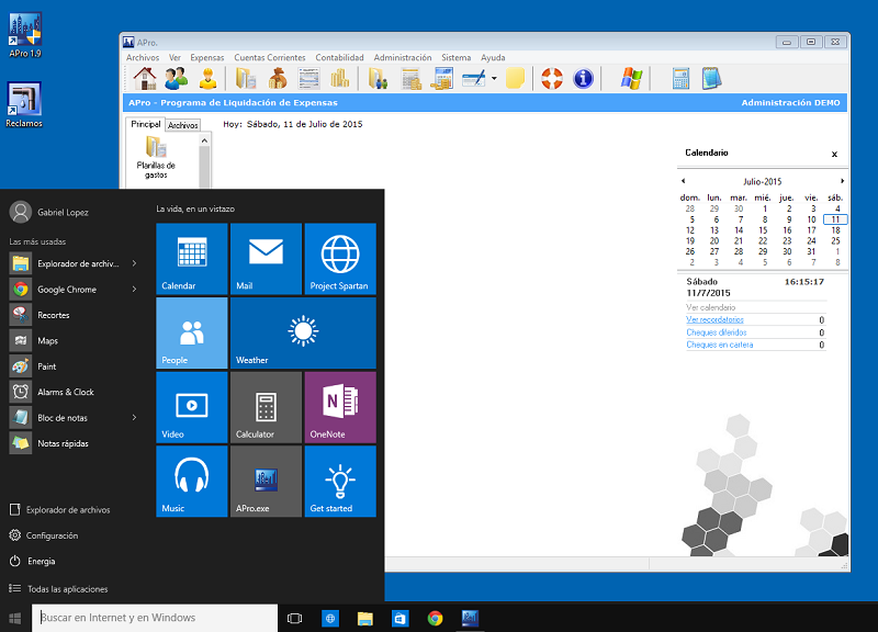 APro en Windows 10